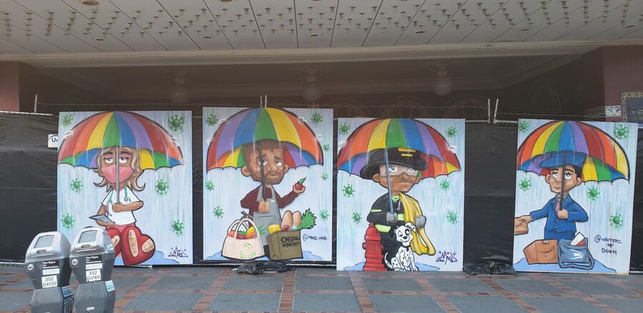 Mace_wod or Mace WOD (Alex "Mace" Douhovnikoff) in front of the Castro Theatre